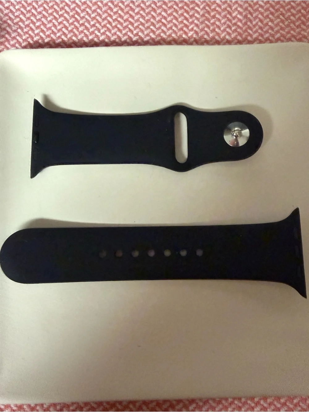 Black Silicone 42mm Watch Band Replacement Strap